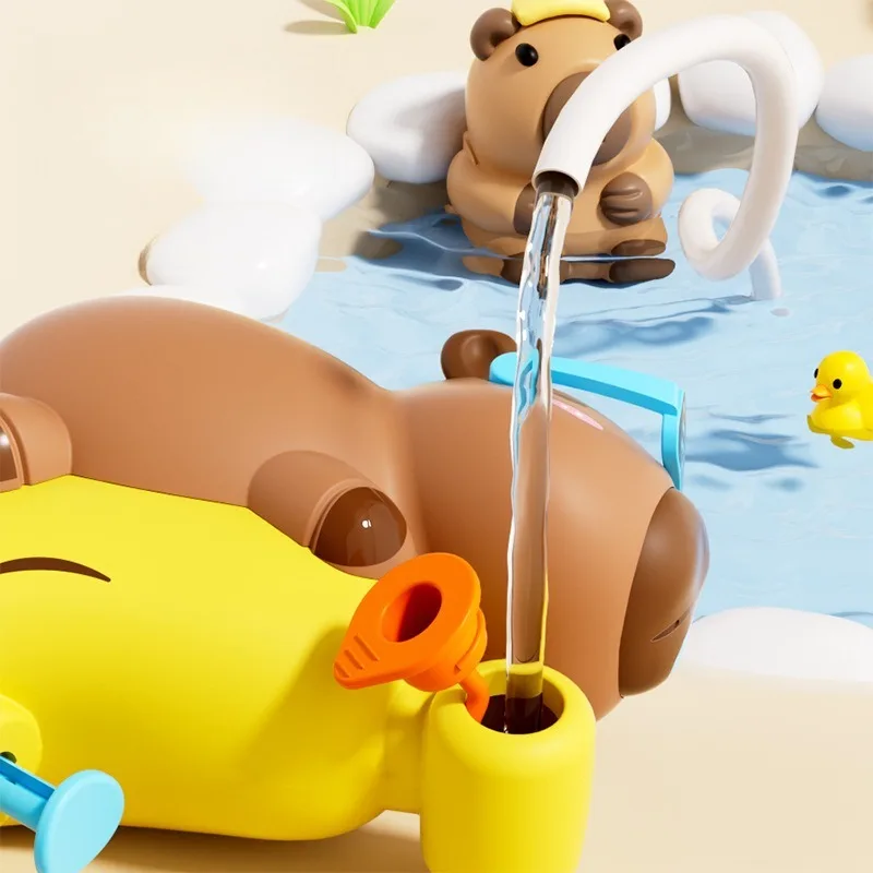 1-20PCS 2025 New Capibala Water Gun Summer Toy Cartoon Water Blaster for Beach Pool Outdoor Water Fight Kids Gift