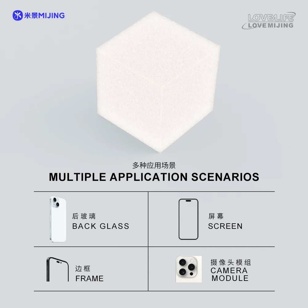 Mijing HM-11 Nano Cleaning Sponge for Mobile Phone Screen Glue Removal/Camera/PCB Welding Flux Oil Cleaner No Flocculent Residue phone repair tools,tool kit,phone repair kit,camera lens cleaner