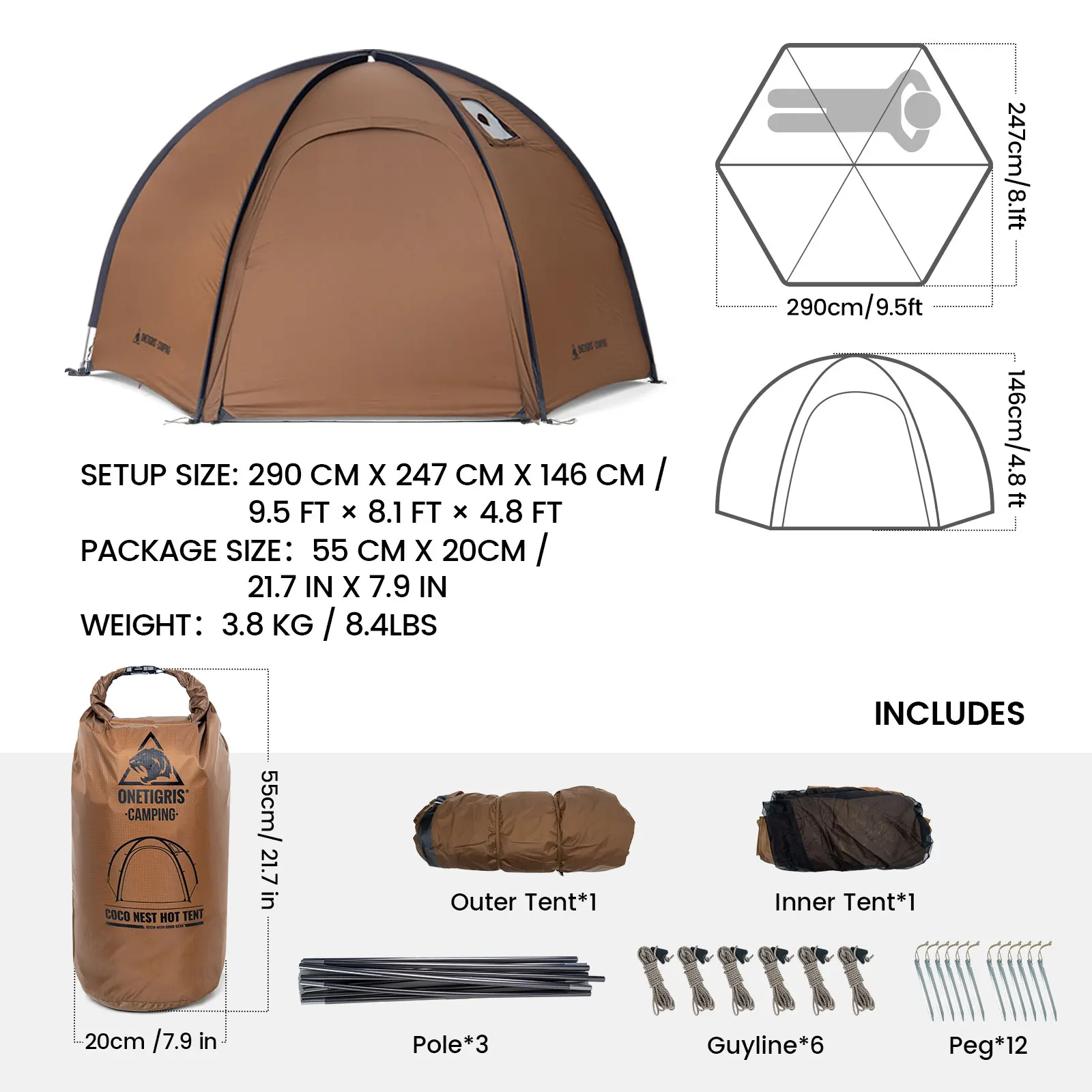 Solo Hot Tent Shelter 2