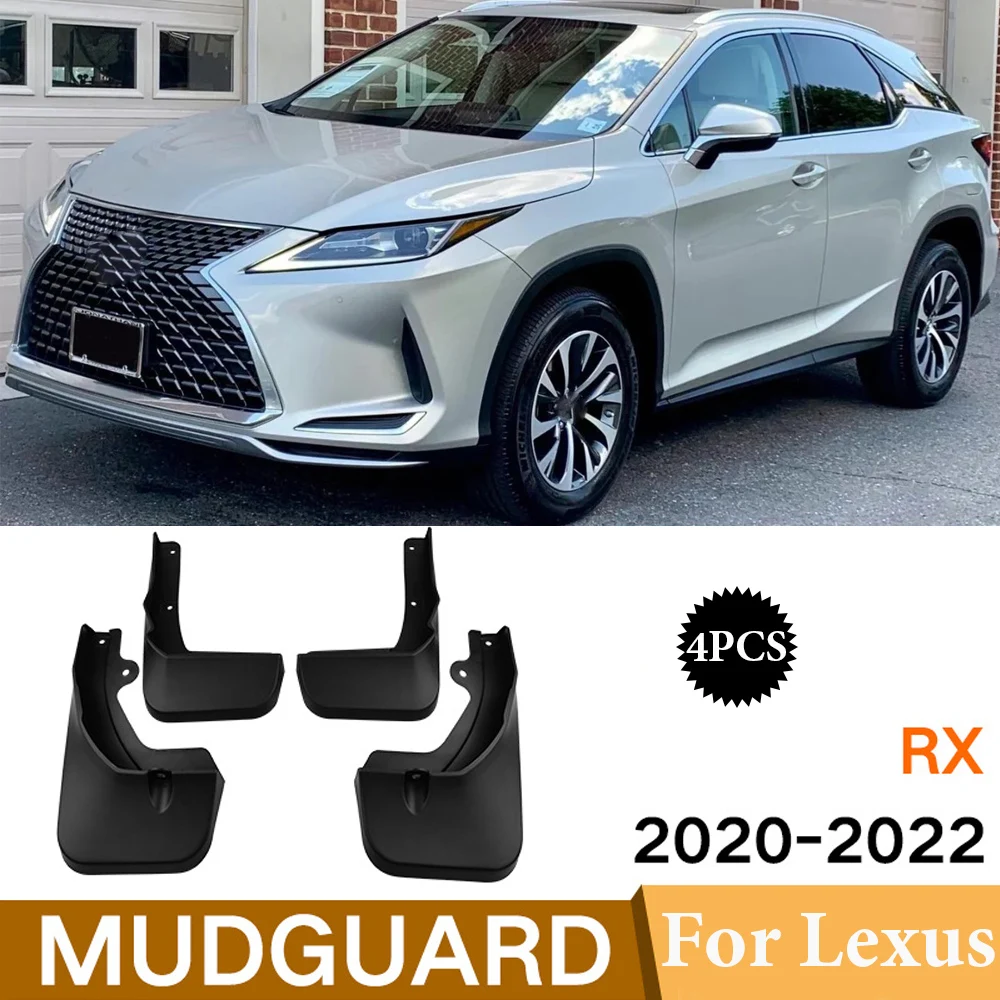 

Front Rear MudFlaps For Lexus RX 2020 2021 2022 Mudguards Mud Flaps Splash Guards Fender Car Accessories 4Pcs