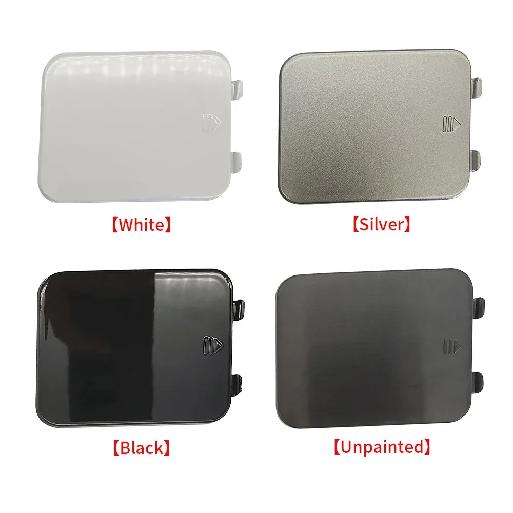 Rear Bumper Tow Hook Cover Cap - Black, White, Silver