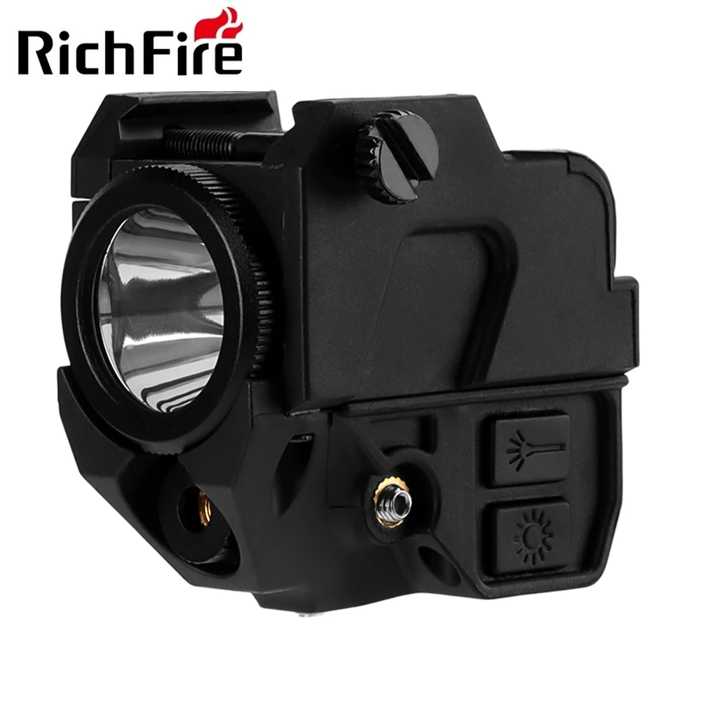 Compact Plastic Pistol Flashlight with Laser Combo Sight