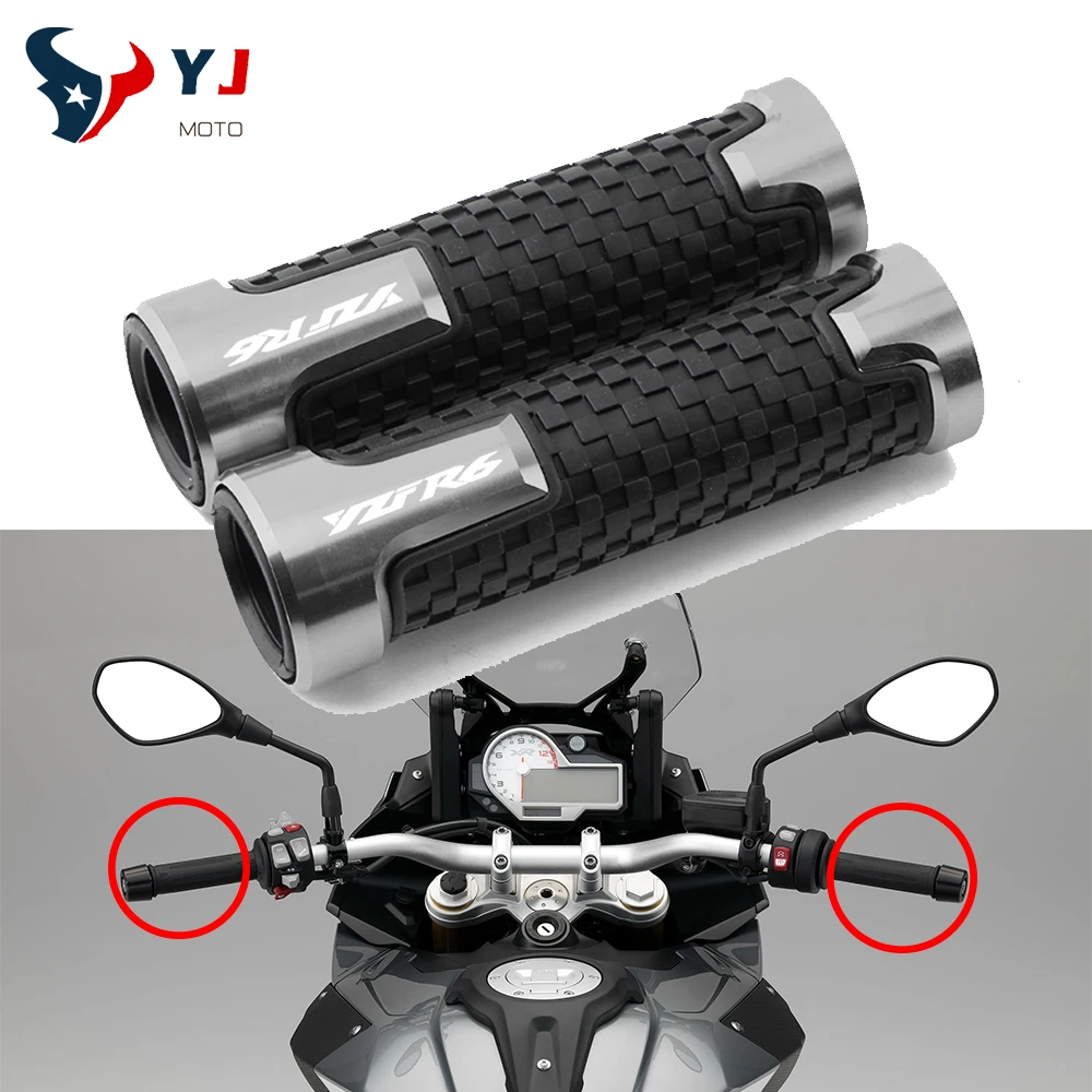

YZFR6 For YAMAHA YZFR6 YZF R6 YZF-R6 2000-2016 2017 2018 High Quality Motorcycle CNC Aluminum Accessories Rubber Handlebar Grips