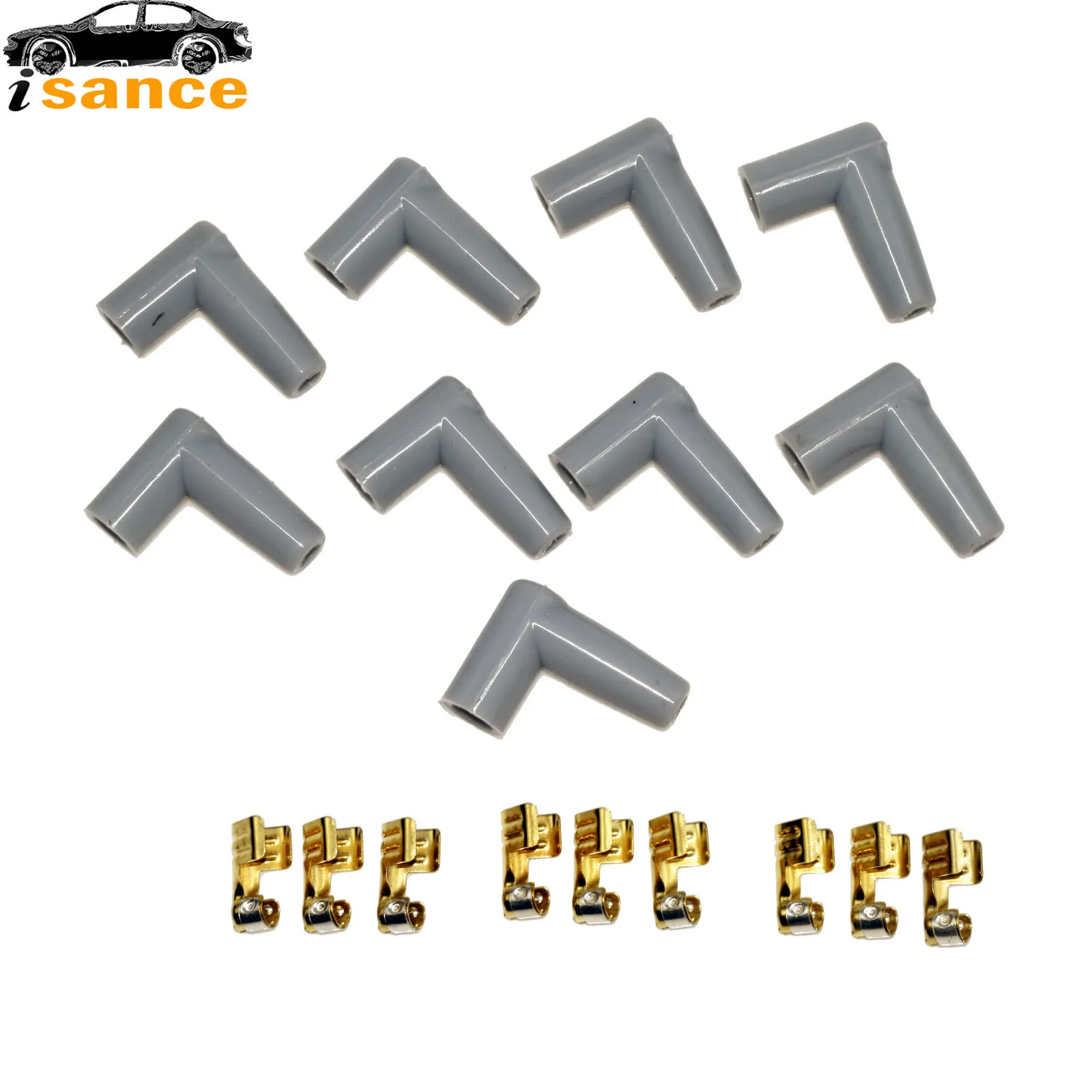 Ignition cable set 9 pcs/set HEI style distributor caps spark plug wire set