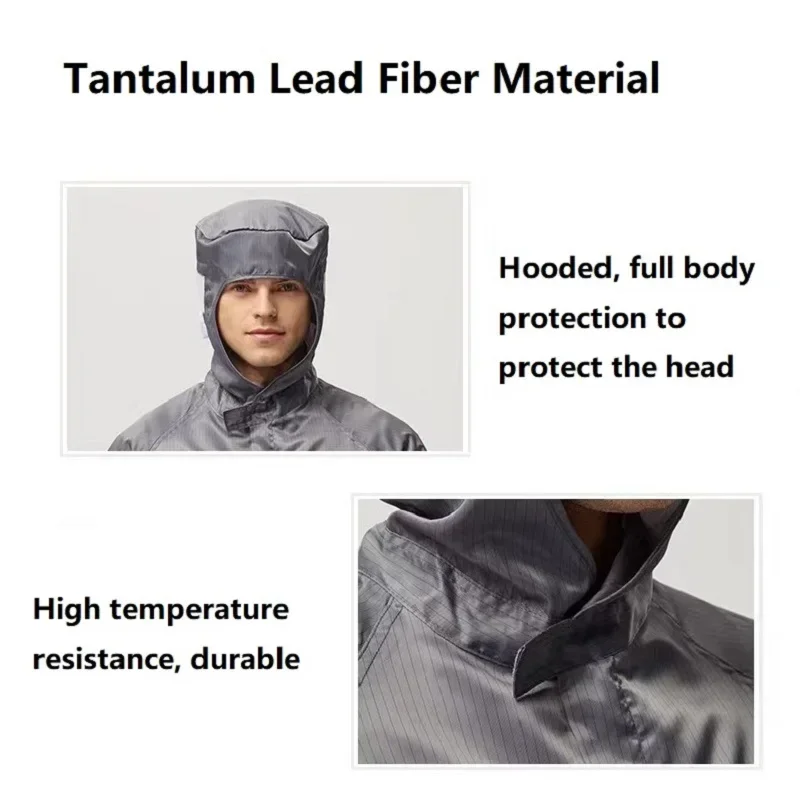 Tantalum Lead Fiber Material Nuclear Radiation Protective Clothing Table Anti-Radiation Antitin Face Gas Defense Mask 3