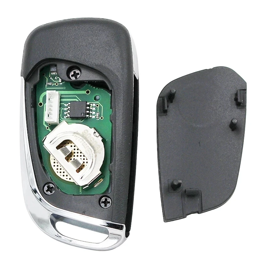 DIYKEY 2 Buttons Upgraded Model: CE0523 Flip Key Remote 433MHz FSK PCF7941 ID46 Chip Uncut HU83 Fob for Citroen C3 DS3 2009 -