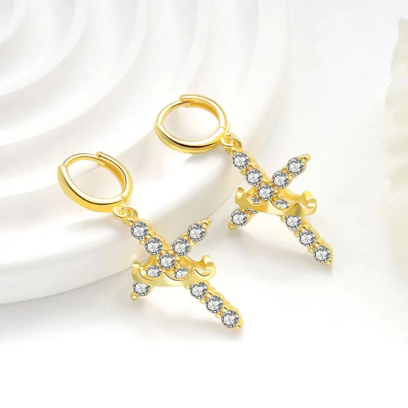 Rhinestone Cross Jewelry Set 3