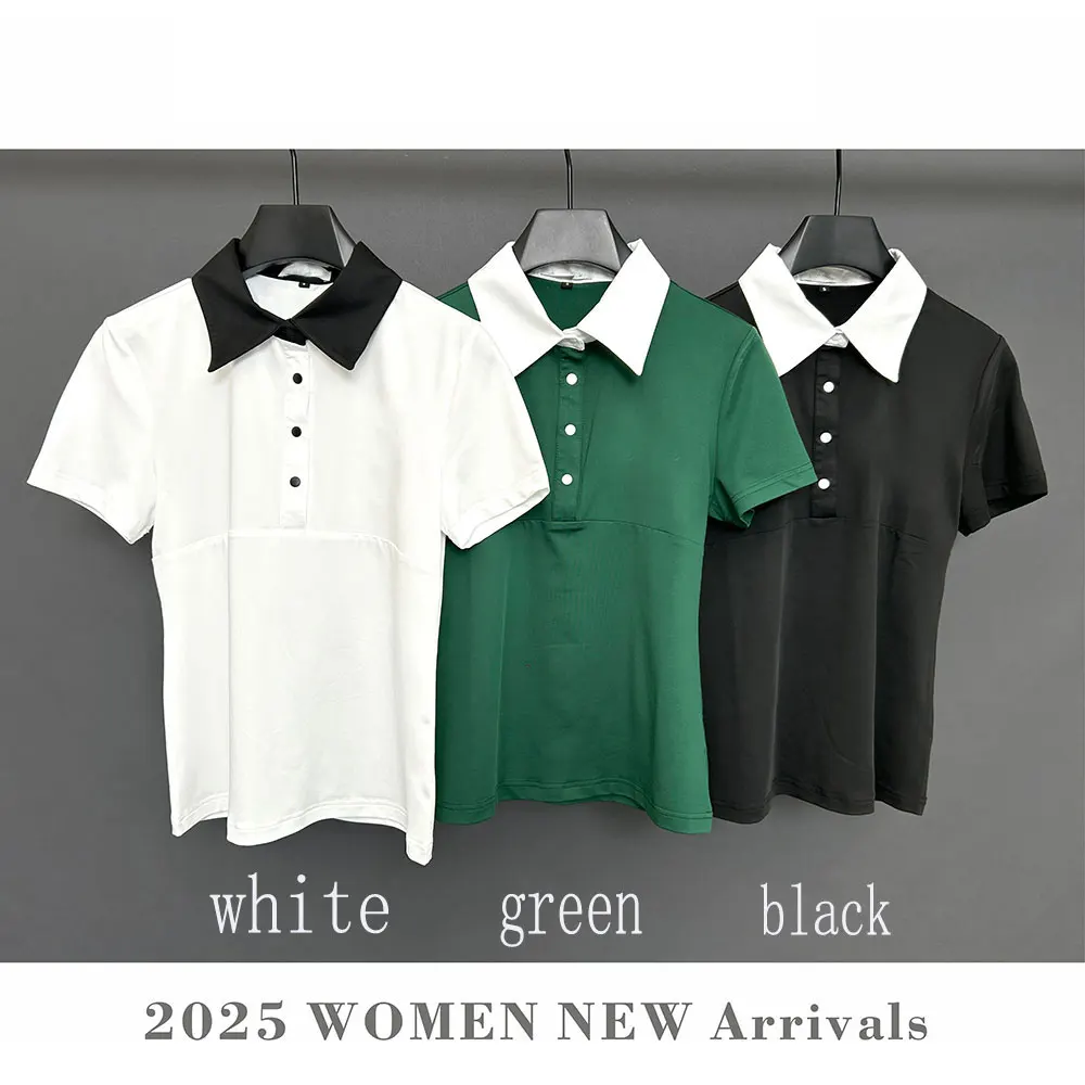 New Golf Women's Shirt Summer Women's Golf T-shirt, Comfortable, Breathable, Fashionable,