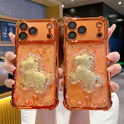 Luxurious Ultra - Thin Shock - Absorbing Silicone Phone Case with Creative Wealth Design - iPhone 16 Pro (MSYQ)