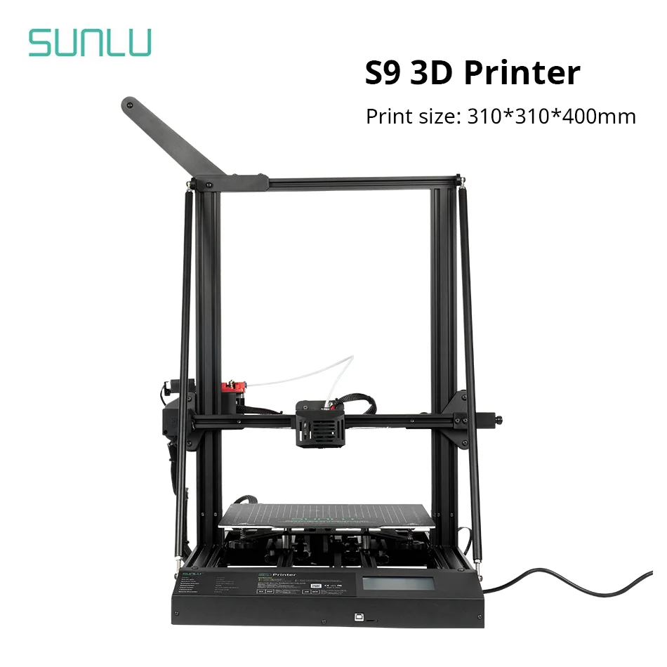 SUNLU S9 3D Printer FDM Printer Print Size 310*310*400mm 4.3 Inch Touch Screen Resume Printing Easy Assembly anet et4x et4x r integrated all metal frame fdm 3d printer diy kit easy assembly heating fast resume printing impresora 3d