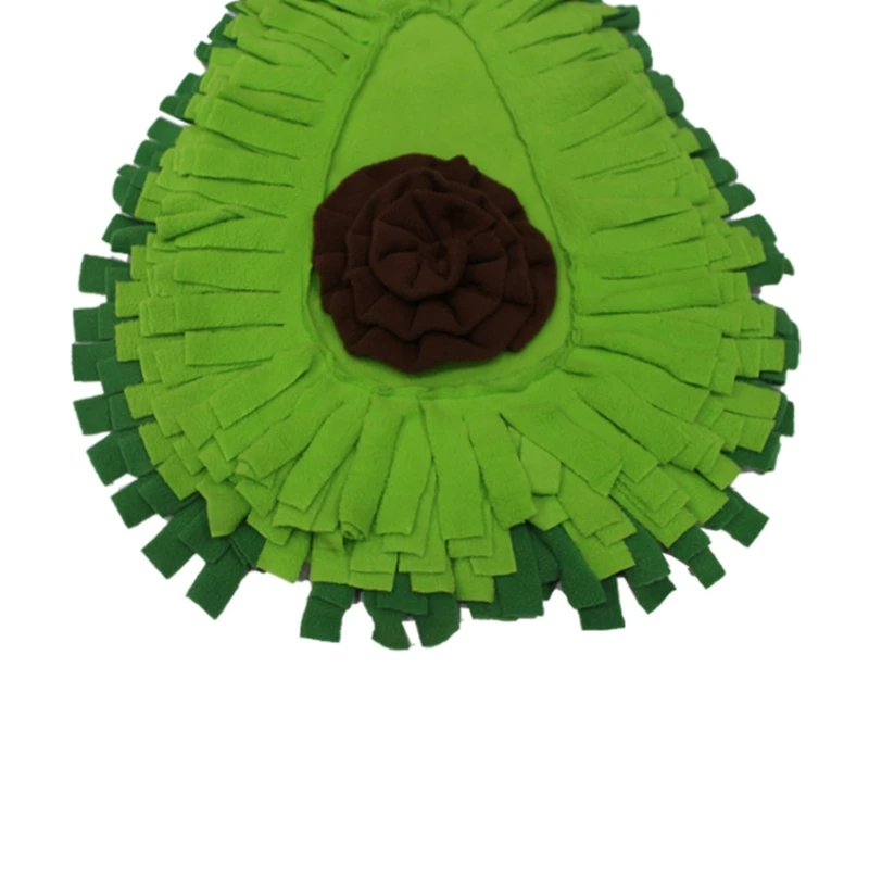 개 스너플 매트 토끼 먹이 먹이 패드 아보카도 모양 취급 훈련 매트 토끼 기니피그에 대한 지루함 감소