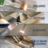 2000W Raycus Fiber Laser Welding Machine 4 in 1 Laser Welding Cutting Cleaning Machine Handheld Double Wobble Fiber Laser Welder 2