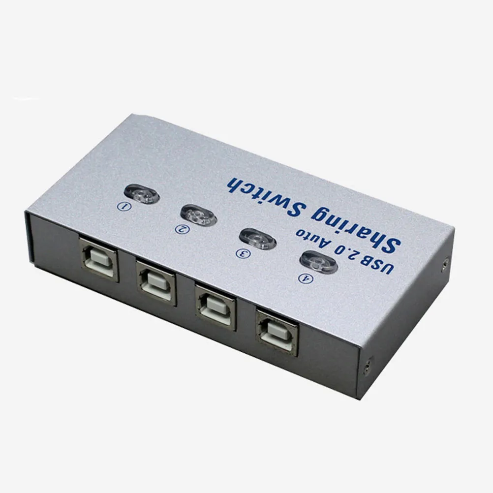 프린터 스캐너 다기능 장치용 USB 2.0 4포트 공유 박스 자동 선택기 Windows 호환