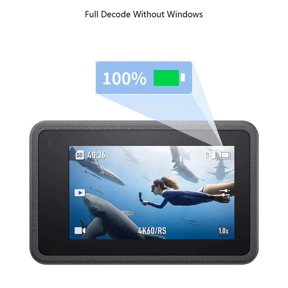 2 Batterie 2000mAh + Caricabatterie Doppio Per DJI Osmo Action 4/3 – Ricarica USB-C, Custodia Da Viaggio
