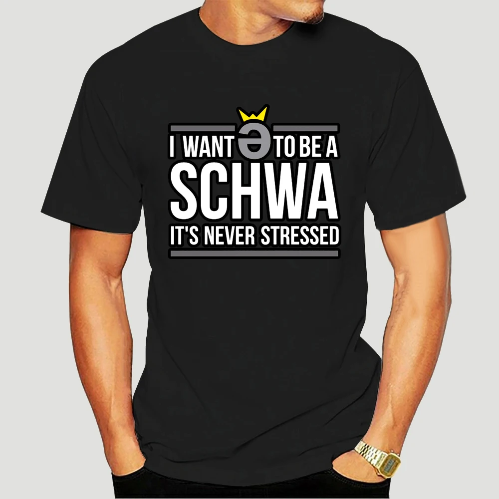 

Schwa-camisetas de cuello redondo, camiseta creativa de la luz del sol, ropa, última camiseta, eslogan 5154X