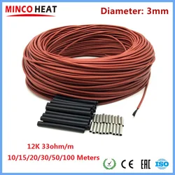Infrared Warm Floor Carbon Heating Cable - Electric 3mm Thickness (50m)