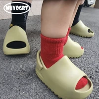 Summer Baby Toddler Kids Adults Slip-On Sandals Boys Girls Foam Beach Slides Candy Color Children Brand Breathable Sandals 1