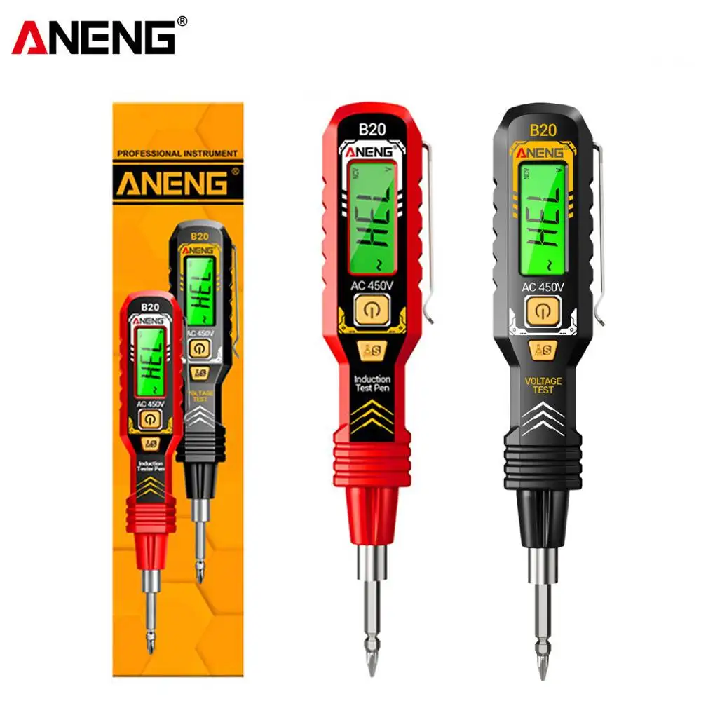 ANENG B20 이중 용도 전압 테스터 펜 더블 헤드 슬롯형 십자 드라이버 1..