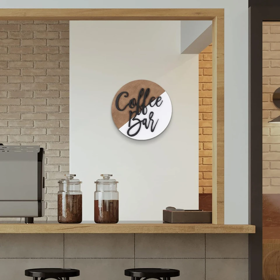 Cartelli in legno per bar e caffè: decorazioni per la cucina, regalo per la nuova casa - Italia