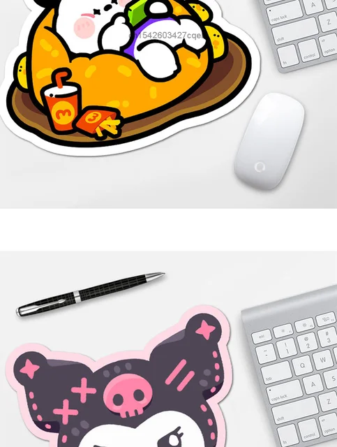 Sanrio Cartoon Mouse Pad Desktop Hello Kitty Cute Small Desk Decor Mouse  Pads Kawaii Desk Mat Computer Accessories