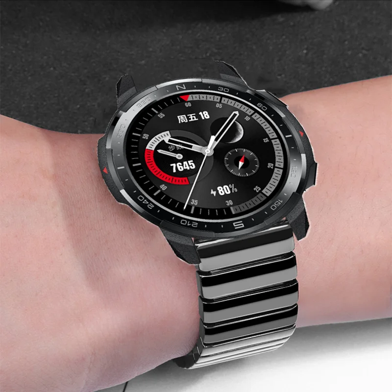 Silicone Band Stainless Steel Bracelet Honor Watch Gs Pro Watch