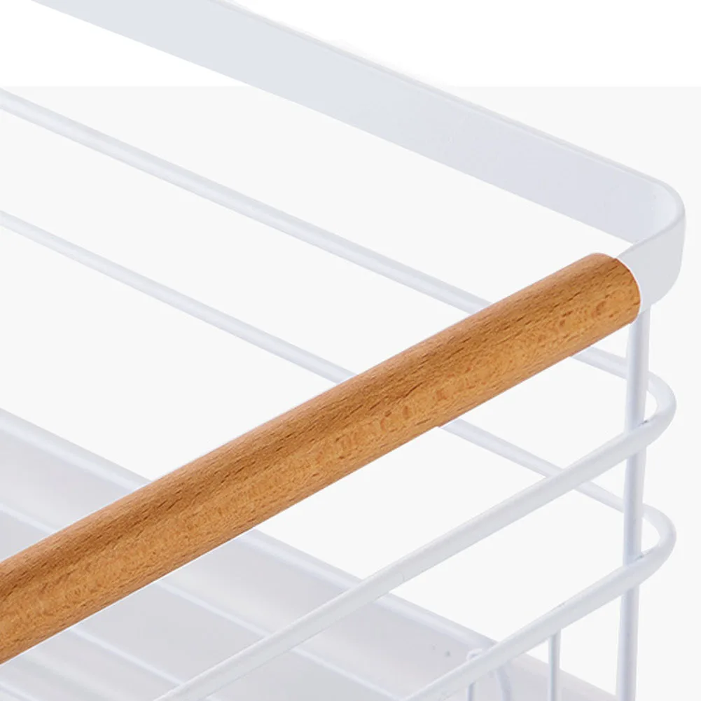 White Iron Dish Drainer dish draining rack Kitchen countertop storage rack: 3 - 5 Days Free Delivery Only UK