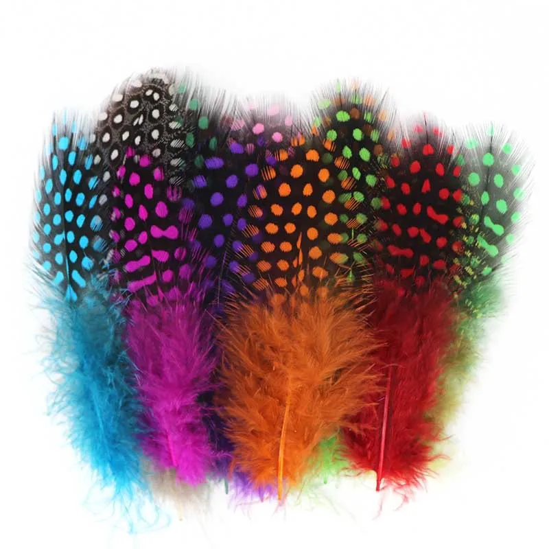

Small Feather! 200Pcs/Lot 5-10cm Multicolor Guinea Fowl Spotted Feathers Loose Guinea Hen Feathers,craft feathers,