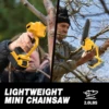 6 inch Cordless Brushless Chainsaw For Dewalt 20V Battery Handheld Electric Chainsaw For Tree, Garden for Makita 18V Battery 6