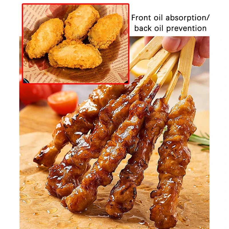 50 Sheets Greaseproof Deli Paper, Non-Stick Sandwich Wrapping Paper, Oil-Proof Baking P... - SKU NSSW1547 - UGI Packaging