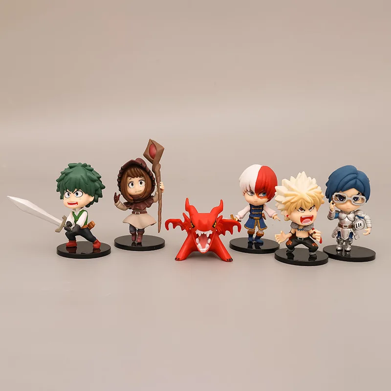 

My Hero Academia Anime Figures Midoriya Izuku All Might Deku Mini Doll Action Figure PVC Toy for Kids Gifts Car Decoration