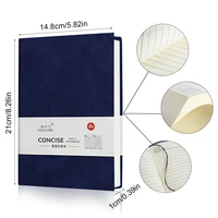 Кожаный чехол для блокнота A5 в стиле ретро, утолщенный деловой мягкий блокнот из искусственной овчины, деловой офис, школьные канцелярские принадлежности — изображение 2