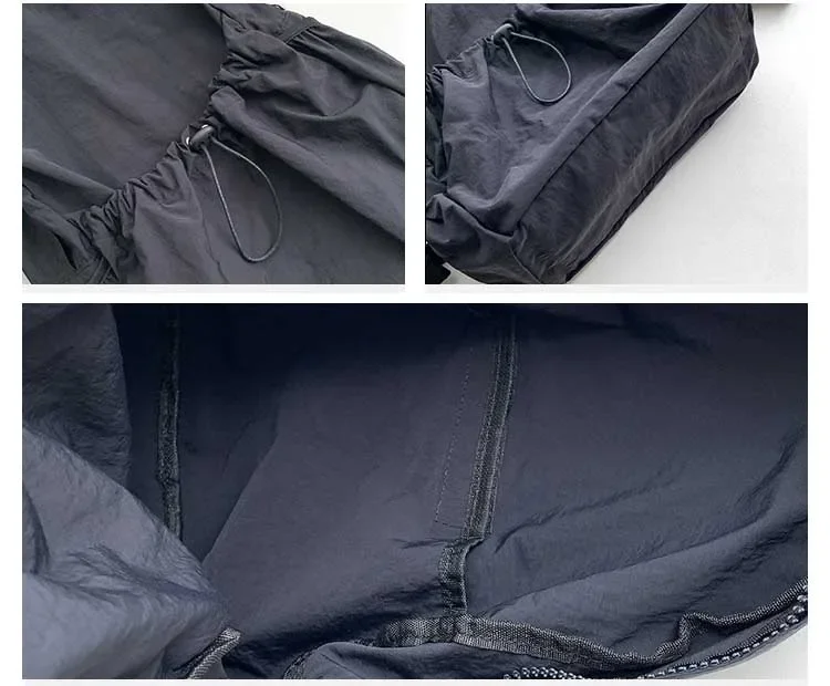 Nylon Cloth Backpack for Women 2023 New Lightweight Knapsack Fashion Travel Schoolbag with Zipper Kawaii Backpack Bags for Women