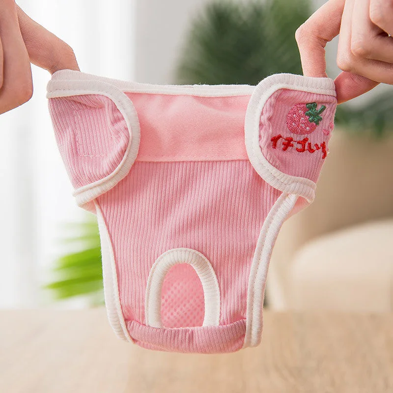 Sweet Print Sphynx Cat Diapers Female Pet Physiological Pants for Cats Gotas Kitten Garfield Shorts Underpants mascotas Supplies