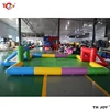Free Air Shipping 10x5m Customized PVC Soap Football Field Inflatable Soccer Pitch, Inflatable Soccer Field for Sale 5