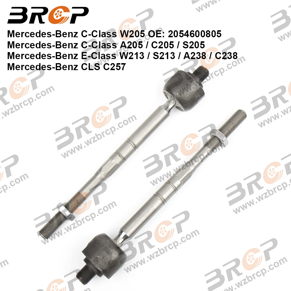 

BRCP Pair Front Axle Inner Steering Tie Rod Ends Ball Joint For Mercedes Benz C E Class W205 W213 CLS C257 2054600805