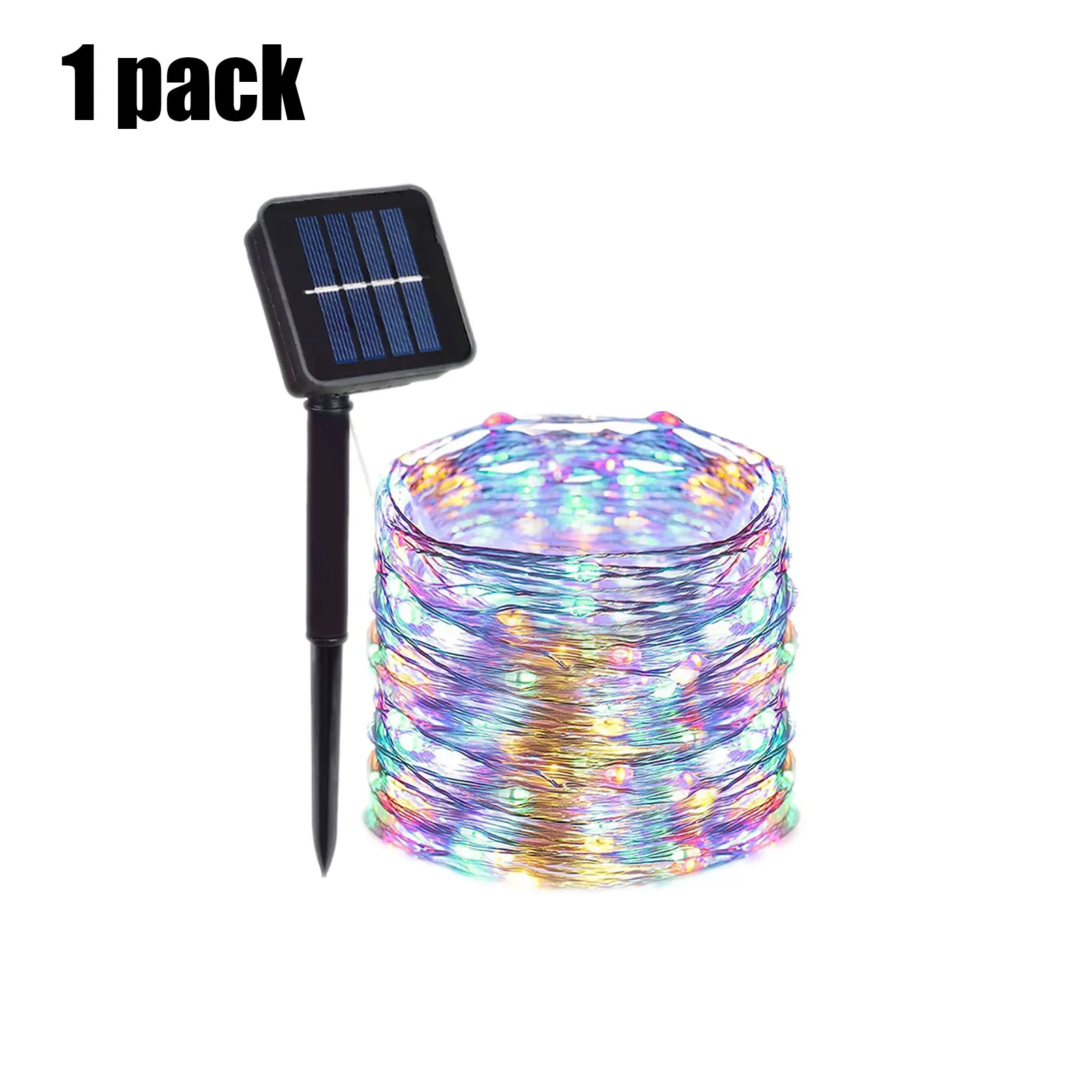 Solar-Powered Outdoor LED String Lights - Festive Decorative Fairy Garland for Garden and Holiday Decor