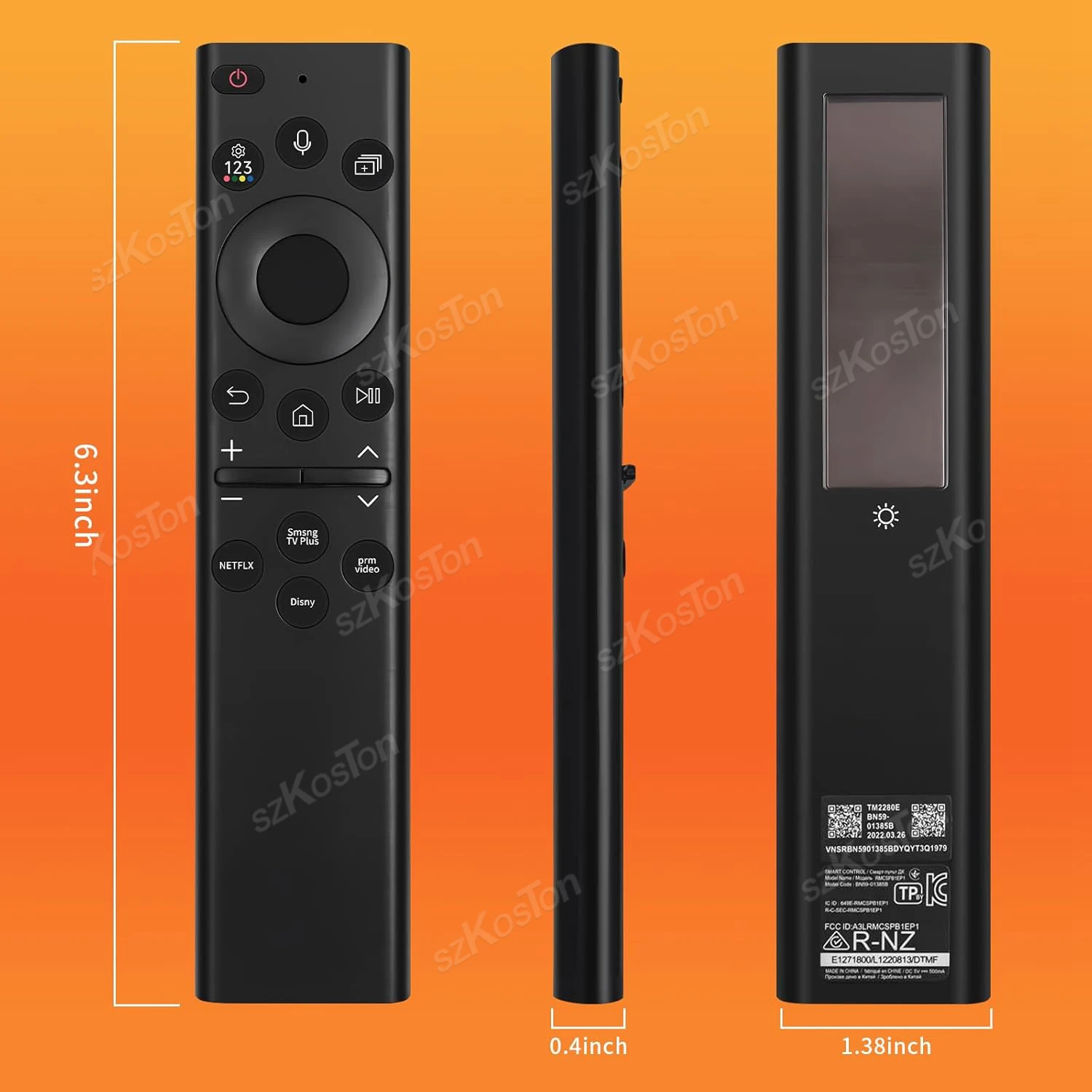 Eco-Friendly Solar Charging Voice Remote
