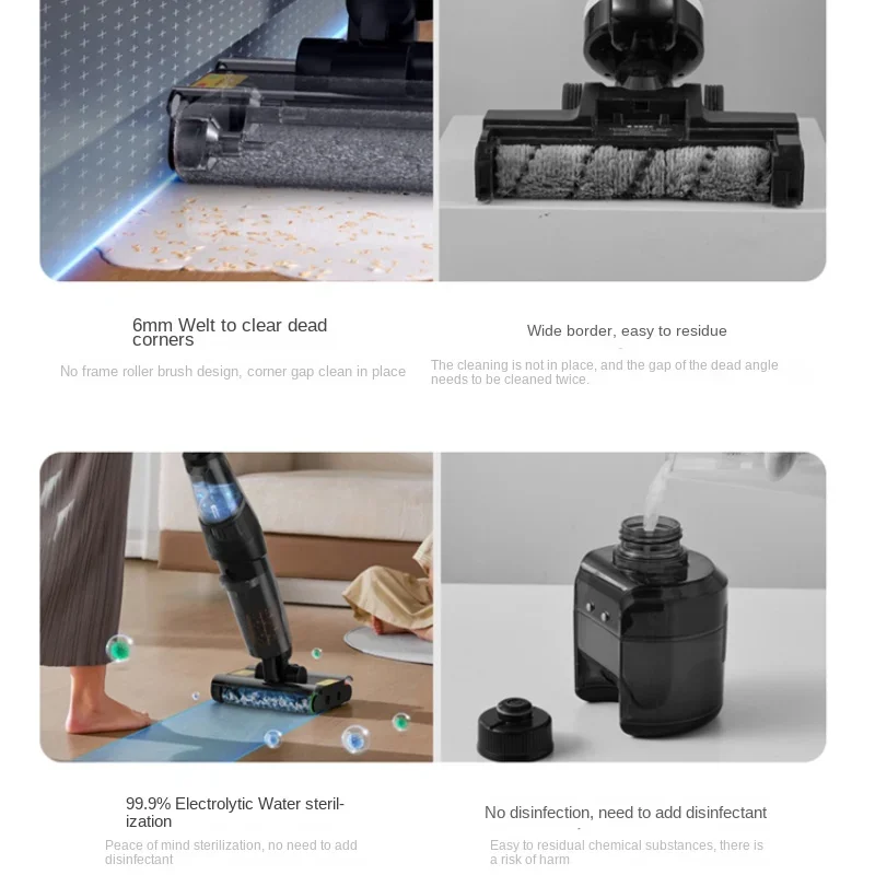 Deerma P30 Double roll cleaning machine Vacuum mopping machine Handheld household appliances intelligent wireless vacuum cleaner 2