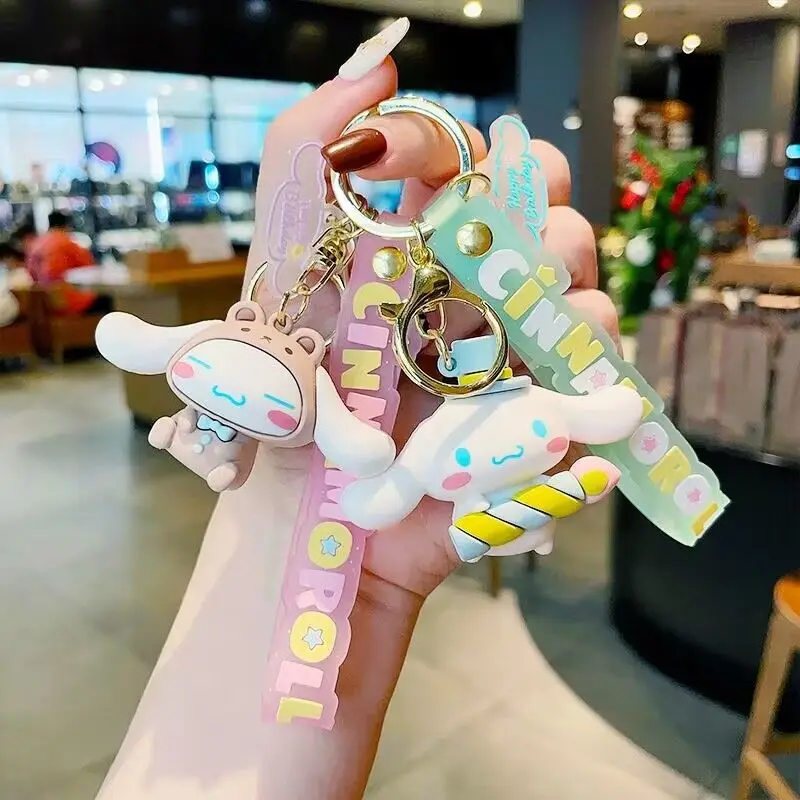

Sanrio Keychain Cinnamoroll Birthday Party Cure Series Cute Cartoon Couple Handbag Pendant Gift Accessories cartoon kids