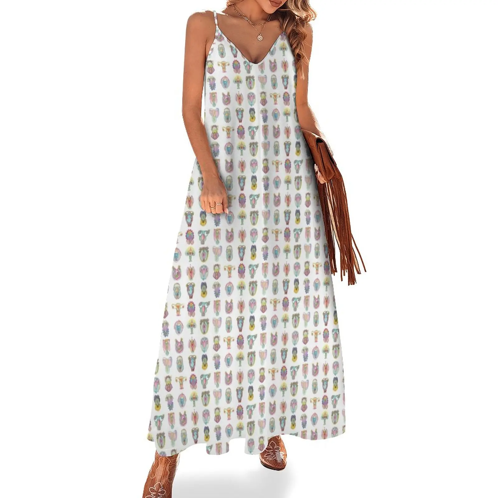 

Female Reproductive mix Sleeveless Dress dresses summer women's dresses luxury