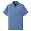 Anti-Wrinkle Men Shirts Short Sleeves Dress Shirts For Men Slim Fit Camisa Social Business Blouse Pocket White Shirt 6XL 7XL 3