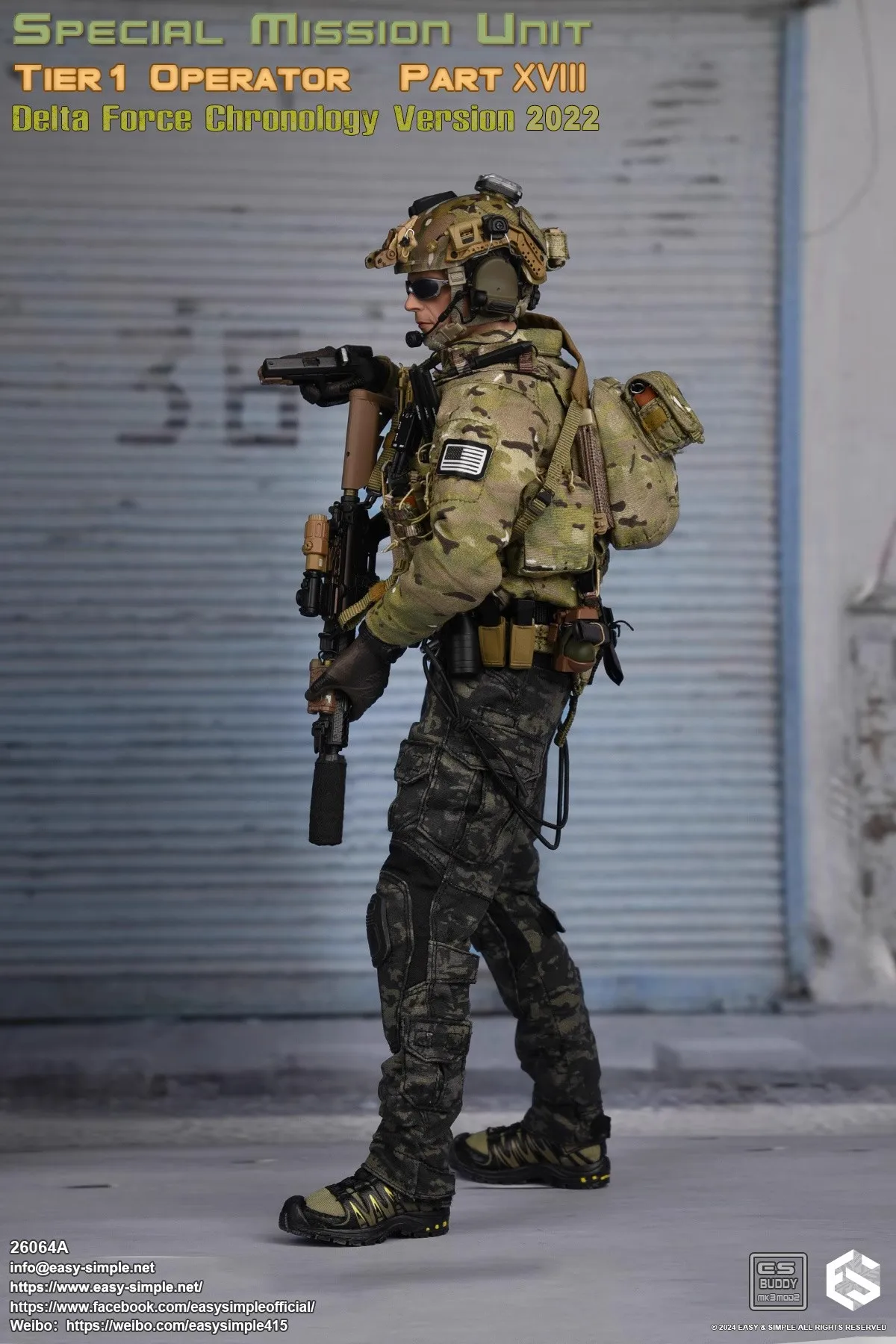 ミリタリー EASY&SIMPLE 1/6 Special Forces Easy&Simple 1/6 26042S Army Special Forces Sniper Arid