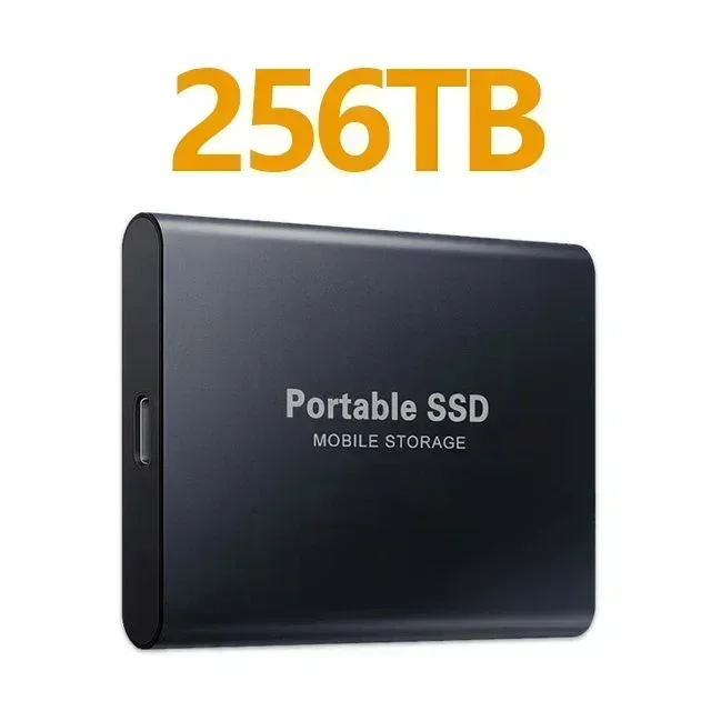 thumbnail image 5 of Disco duro externo SSD portátil de alta velocidad de 256 TB con interfaz USB 3.1, unidad de estado sólido, dispositivo de almacenamiento masivo para computadora portátil o PC, 5 of 5