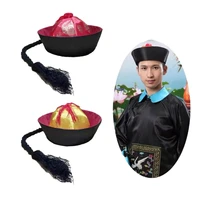 Chinese Eunuch Hat Traditional Costume Headwear for Men and Women
