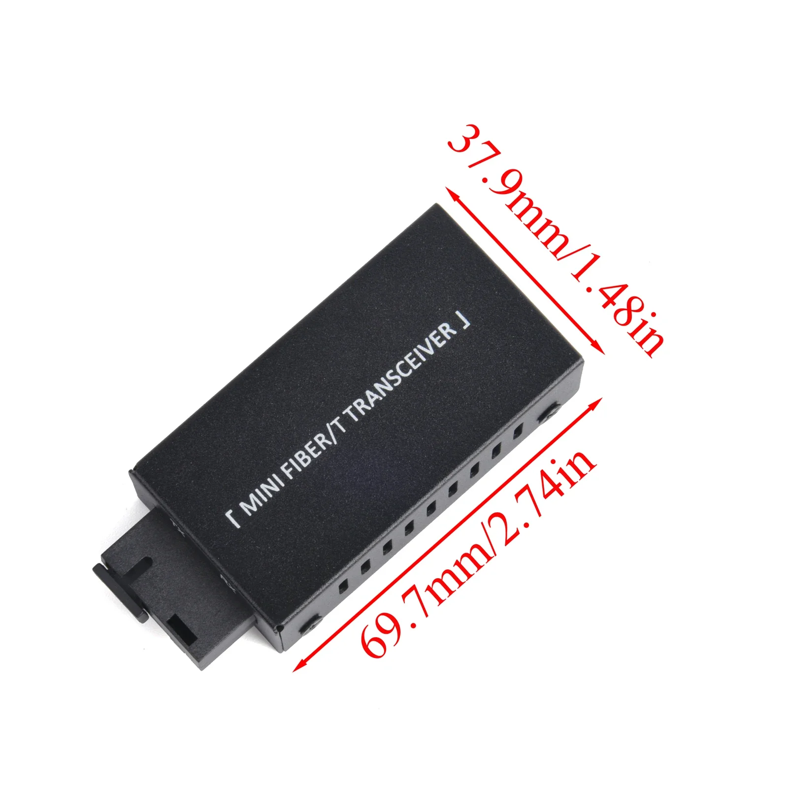 Mini Gigabit Fiber Media Converter 1 Pair 100/1000Mbps Fiber Transceiver SC to RJ45 Ethernet Switch 20Km With Power Adapter
