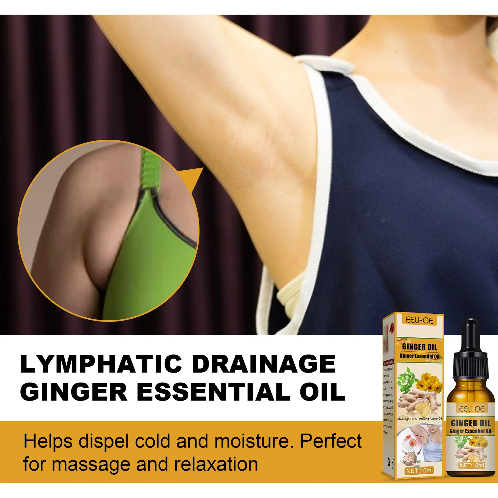 Ingwer-ätherisches Öl Zur Lymphdrainage Und Körpermassage_voghion.com