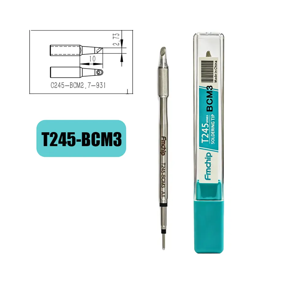 FMchip T245 Soldering Tip C245 Series for T80P T90B HS02A Soldering Iron Replace Tip C5/KU/K/BC2/BC3/BCM3/I/IS/D22/D24 Optional image 16