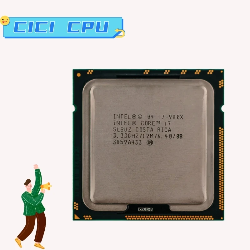

i7-980X i7 980X 3.33GHz 12MB 6 cores Socket 1366 6.4 GT/s)Six Core Desktop CPU free shipping