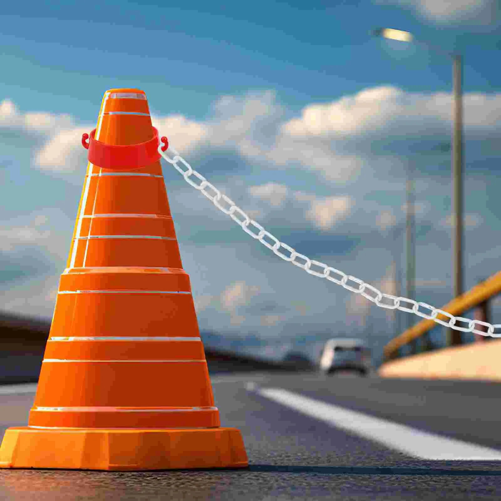 Protective Chain Link Security Driveway Barrier Safety for Crowd Control Plastic Links Buckle