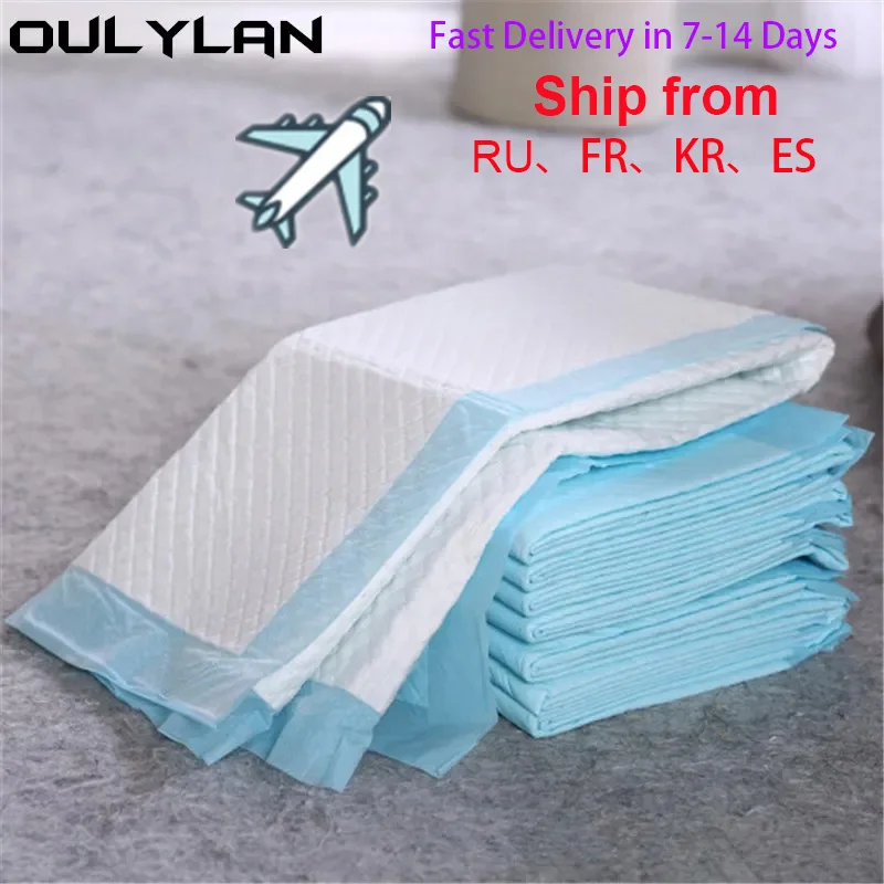 

Oulylan 50/100pcs Dog Training Pee Pads Super Absorbent Pet Diaper Disposable Healthy Clean Nappy Mat for Pets Diaper Supplies